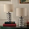 Joules Lighting Joules - Highclere Twin Pack Table Lamp Blue Ceramic With Shade
