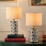 Joules Lighting Joules - Highclere Twin Pack Table Lamp Blue Ceramic With Shade