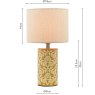 Joules Lighting Joules - Highclere Twin Pack Table Lamp Yellow Ceramic With Shade