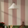Joules Lighting Joules - Lynton Pendant Satin Bronze and Cream Ceramic