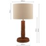 Joules Lighting Joules - Portree Table Lamp Rattan and Satin Bronze With Shade