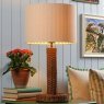 Joules Lighting Joules - Portree Table Lamp Rattan and Satin Bronze With Shade