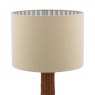 Joules Lighting Joules - Portree Table Lamp Rattan and Satin Bronze With Shade