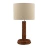 Joules Lighting Joules - Portree Table Lamp Rattan and Satin Bronze With Shade