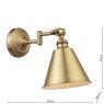 Joules Lighting Joules Wollaton - Single Spotlight Matt Antique Brass and Matt White