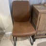 Charlie - Dining Chair (Antique Brown Fabric)