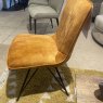 Lola - Dining Chair (Gold Fabric)