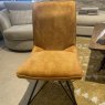 Lola - Dining Chair (Gold Fabric)