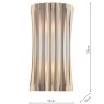 Dar Lighting Dar - Netra 2 Light Wall Light Satin Bronze and Ivory