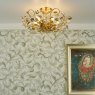 English Heritage Lighting English Heritage - Audley End 5 Light Semi-Flush Gold Leaf
