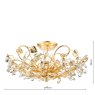 English Heritage Lighting English Heritage - Audley End 5 Light Semi-Flush Gold Leaf