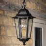 English Heritage Lighting English Heritage - Audley End IP44 Outdoor Pendant (Hand-brushed Black/Gold and Glass)