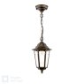English Heritage Lighting English Heritage - Audley End IP44 Outdoor Pendant (Hand-brushed Black/Gold and Glass)