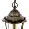 English Heritage Lighting English Heritage - Audley End IP44 Outdoor Pendant (Hand-brushed Black/Gold and Glass)