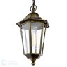 English Heritage Lighting English Heritage - Audley End IP44 Outdoor Pendant (Hand-brushed Black/Gold and Glass)