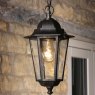 English Heritage Lighting English Heritage - Audley End IP44 Outdoor Pendant (Hand-brushed Black/Gold and Glass)