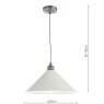 English Heritage Lighting English Heritage - Audley End Pendant Rubbed Bronze and Cream