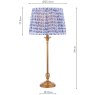 English Heritage Lighting English Heritage - Belsay Hall Table Lamp Antique Bronze With Shade