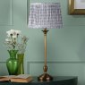 English Heritage Lighting English Heritage - Belsay Hall Table Lamp Antique Bronze With Shade