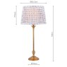 English Heritage Lighting English Heritage - Belsay Hall Table Lamp Antique Bronze With Shade