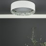 English Heritage Lighting English Heritage - Delft 2 Light Flush Ivory and Multi Coloured