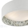 English Heritage Lighting English Heritage - Delft 2 Light Flush Ivory and Multi Coloured