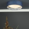 English Heritage Lighting English Heritage - Down House 2 Light Flush Blue and Multi Coloured