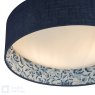 English Heritage Lighting English Heritage - Down House 2 Light Flush Blue and Multi Coloured