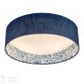 English Heritage Lighting English Heritage - Down House 2 Light Flush Blue and Multi Coloured