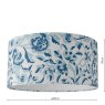 English Heritage Lighting English Heritage - Down House Blue Cotton Drum Shade 40cm