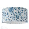 English Heritage Lighting English Heritage - Down House Blue Cotton Drum Shade 40cm