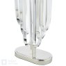 English Heritage Lighting English Heritage - Eltham 2 Light Table Lamp Polished Nickel and Crystal With Shade
