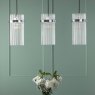 English Heritage Lighting English Heritage - Eltham 3 Light Bar Pendant Polished Nickel and Glass