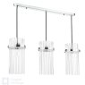 English Heritage Lighting English Heritage - Eltham 3 Light Bar Pendant Polished Nickel and Glass