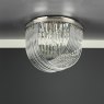 English Heritage Lighting English Heritage - Eltham 4 Light Flush Polished Nickel and Crystal