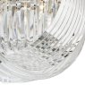 English Heritage Lighting English Heritage - Eltham 4 Light Flush Polished Nickel and Crystal