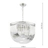 English Heritage Lighting English Heritage - Eltham 4 Light Pendant Polished Nickel and Crystal