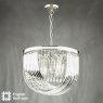 English Heritage Lighting English Heritage - Eltham 4 Light Pendant Polished Nickel and Crystal