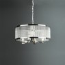 English Heritage Lighting English Heritage - Eltham 4 Light Pendant Polished Nickel and Glass