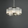 English Heritage Lighting English Heritage - Eltham 4 Light Pendant Polished Nickel and Glass