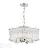English Heritage Lighting English Heritage - Eltham 4 Light Pendant Polished Nickel and Glass