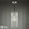 English Heritage Lighting English Heritage - Eltham Pendant Polished Nickel and Glass