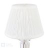 English Heritage Lighting English Heritage - Eltham Rechargeable Table Lamp Crystal And Polished Nickel With Shade LED