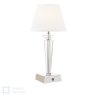 English Heritage Lighting English Heritage - Eltham Rechargeable Table Lamp Crystal And Polished Nickel With Shade LED