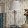 English Heritage Lighting English Heritage - Eltham Rechargeable Table Lamp Crystal And Polished Nickel With Shade LED