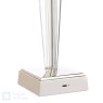 English Heritage Lighting English Heritage - Eltham Rechargeable Table Lamp Crystal And Polished Nickel With Shade LED