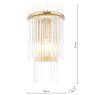 English Heritage Lighting English Heritage - Eltham Wall Light Antique Gold and Glass