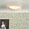 English Heritage Lighting English Heritage - Marble Hill 2 Light Flush Taupe and Multi Coloured
