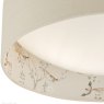 English Heritage Lighting English Heritage - Marble Hill 2 Light Flush Taupe and Multi Coloured