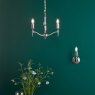 English Heritage Lighting English Heritage - Marble Hill 3 Light Armed Pendant Polished Nickel Fitting Only